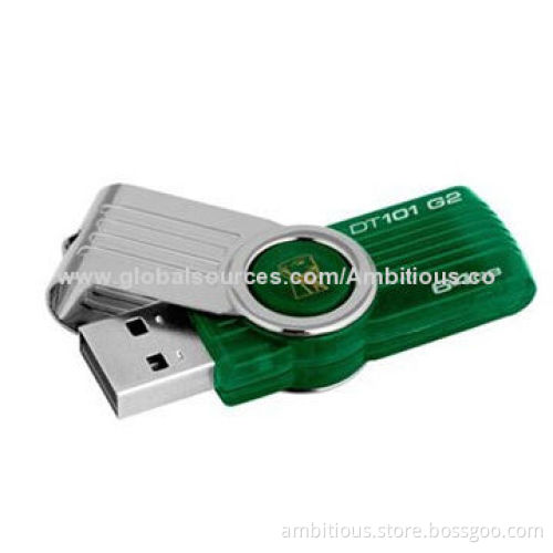 Rotating USB flash drive with 2GB real capacity